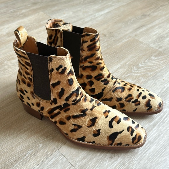 Mens Cheetah Chelsea boot - Picture 1 of 3